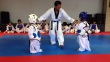 Taekwondo spændende duel