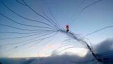 Ветробранско стакло авиона у лету пауза