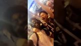 Senegalese and Japanese fans singing group (World Cup 2018)