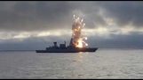 raketuppskjutning misslyckande i den tyska marinen fregatt