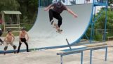 Nepravdepodobný trik skateboarding