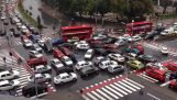 Endeløse trafikpropper på korsvej (Skopje)
