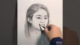 The timelapse of a life with drawing