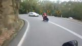 Brainless motorcyclist