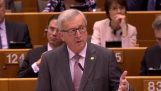 Jean-Claude Juncker uzaylılarla konuşuyor;