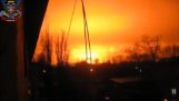 Величезний вибух в Хімічний завод в Україні