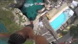 A spectacular dive 25 meters in Jamaica
