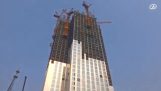 Construcción de un edificio de 57 pisos en 19 días
