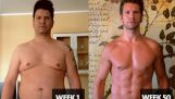 He transformed his body with gym