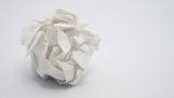 Schneeball mit origami