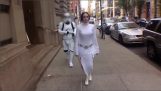 De Leia Princess gedurende 10 uur in de straten van N. York