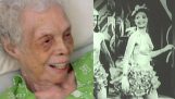 一位前舞蹈家102年看到了第一次自己在视频