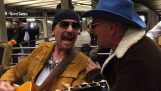 Синг U2, переодетые в метро в Нью-Йорк