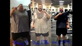 Ylipaino mies uudestisyntyminen, joka menetti 120 kiloa 1 vuosi
