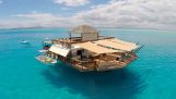 The magnificent floating bar in Fiji