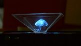 Trisdiastata hologram bir smartphone içinde