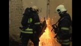An unpleasant surprise for firefighters