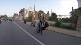 Motorcyclist collides with Lantern