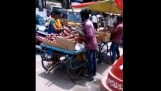 A fraudster salesman in India