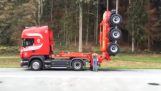 Folding trailers for trucks