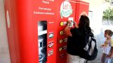 Máquina de venda automática de pizza na Itália