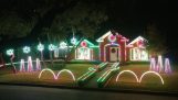 Christmas lights with Dubstep