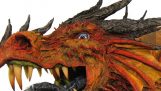 Голова дракона с папье маше 