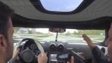 340 km / h egy Koenigsegg Agera R az Autobahn