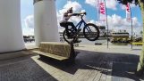 Met een mountainbike in Rotterdam