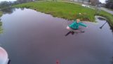 Salvou o drone de último momento da água