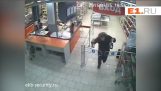 O ladrão bêbado em supermercados