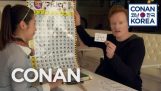 Conan lærer koreansk og gjør det rare