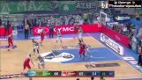 Os três ponteiros do d. Diamantidis e v. Spanoulis no Panathinaikos FC – Olympiakos 66-68 (1-1)