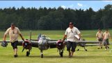20ft. B-25 Together With Two Giant Me109
