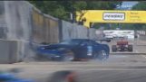 IndyCar 2018. Carrera 2 Detroit Grand Prix. Accidente de coche de ritmo