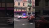 persecución de carrera entre la policía de Ginebra y un Clio 28.03.2018