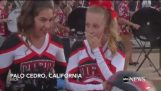 En cheerleader med leukemi fikk den vakreste gaven