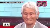 Japansese isoisä on vahvin kilpailija “Koetus ei jotta nauraa” Irvistys kilpailu