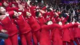 Los fans de Corea del Norte, los Juegos Olímpicos de Invierno