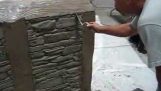 Beton ile sanal taş işçiliği