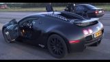 1001 HP Bugatti Veyron Dutchbugs срещу BMW M5 E34 Turbo 900 RWHP от AG