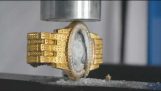 Złote zegarki Rolex za 20 $ 000 vs 200 ton prasy hydraulicznej