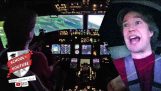 Versuche nicht-Piloten, die ein Flugzeug landen