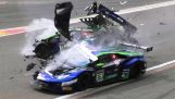תאונה מרהיבה במרוץ GT3