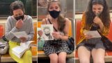 Matkustajien muotokuvien maalaus metrossa
