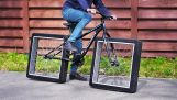 Een fiets bouwen met vierkante wielen