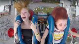 Two girls on the “Slingshot”