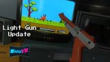 Playing the old game “Duck Hunt” in virtual reality