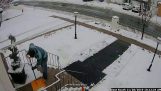 Sabotage van een sneeuwschuiver