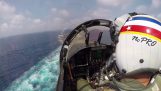 Landning ett F / A-18F till flygplan